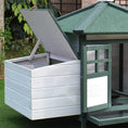 Load image into Gallery viewer, Chicken Coop with Chicken Run, Outdoor Hen House Poultry Cage with Nesting Box, Openable Top, 196 x 76 x 97cm, Green
