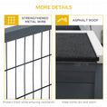 Load image into Gallery viewer, Rabbit Hutch Outdoor, Guinea Pig House, Bunny Run Cage with Openable Top for 1-2 Rabbits, 123 x 120 x 52cm, Grey
