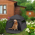 Load image into Gallery viewer, Pop Up Dog Tent for Extra Large and Large Dogs, Portable Pet Camping Tent with Carrying Bag for Beach, Backyard, Home, Dark Gray
