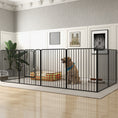 Load image into Gallery viewer, Heavy Duty Dog Playpen, 8 Panels Dog Pen, 100cm Height Pet Playpen Exercise Pen, with Door, for Small and Medium, Large Dogs
