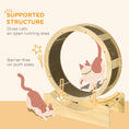 Load image into Gallery viewer, Cat Wheel for Indoor Cats, Cat Treadmill with Brake, Scratching Pads, Cat Exercise Wheel for Health - Oak Tone
