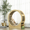 Load image into Gallery viewer, Cat Wheel for Indoor Cats, Cat Treadmill with Brake, Scratching Pads, Cat Exercise Wheel for Health - Oak Tone
