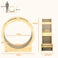 Load image into Gallery viewer, Cat Wheel for Indoor Cats, Cat Treadmill with Brake, Scratching Pads, Cat Exercise Wheel for Health - Oak Tone
