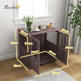 Load image into Gallery viewer, Dog Crate Furniture End Table, Pet Kennel for Small and Medium Dogs with Magnetic Door Indoor Animal Cage, Purple, 85 x 55 x 75 cm
