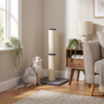 Load image into Gallery viewer, Cat Scratching Post, 80cm Tall Cat Scratch Post with Sisal Rope, Plush Base, Lightweight Claw Scratcher for Indoor Kittens, Dark Grey
