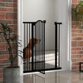Load image into Gallery viewer, Pressure Fit Dog Stair Gate No Drilling Safety Gate Auto Close for Doorways, Hallways, 74-94cm Adjustable, 94cm Tall, Black
