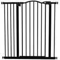 Load image into Gallery viewer, Pressure Fit Dog Stair Gate No Drilling Safety Gate Auto Close for Doorways, Hallways, 74-94cm Adjustable, 94cm Tall, Black
