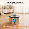 Load image into Gallery viewer, Wireless Cat Water Fountain for Drinking Stainless Steel, 4L/135oz Large Battery Operated Cat Fountain Cordless, Ultra-Quiet Pet Water Dispenser with Motion Sensor, 6 Filters, Rechargeable
