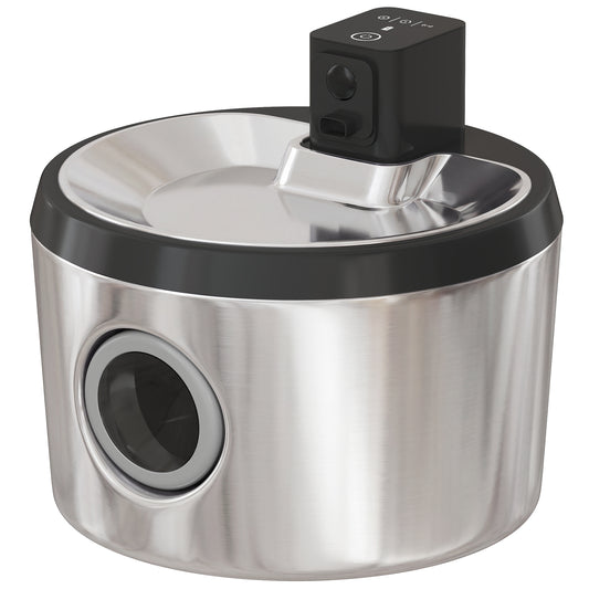 Wireless Cat Water Fountain for Drinking Stainless Steel, 4L/135oz Large Battery Operated Cat Fountain Cordless, Ultra-Quiet Pet Water Dispenser with Motion Sensor, 6 Filters, Rechargeable