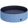 Load image into Gallery viewer, Dog Paddling Pool, Foldable Dog Pool, Leakproof & Hard Plastic, Portable Pet Bathtub with Non-Slip Base & Drainage Hole, for Indoors, Outdoors, Garden, Patio, 100 x 30 cm, Blue
