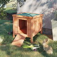 Load image into Gallery viewer, Small Wooden Rabbit Hutch Bunny Cage Guinea Pig Cage Duck House Dog House with Openable & Waterproof Roof, for Rabbits, Chickens, Ducks, Natural
