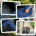 Load image into Gallery viewer, 3-in-1 Double Pet Stroller for Small Miniature Dogs Cats with Removable Carrier, Foldable Travel Carrier Bag, Car Seat, Blue
