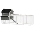 Load image into Gallery viewer, 137" Chicken Coop for 8-10 Chickens, Large Chicken House, Wooden Poultry Hen Cage with Nesting Box and Run for Backyard, Dark Gray
