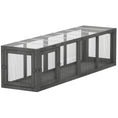 Load image into Gallery viewer, Outdoor Cat Tunnel, 60" Wooden Play Cat Enclosure, Extendable Pet Run with 3 Doors, for Indoor and Outdoor Use, for Kitty, Puppy, Grey

