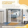 Load image into Gallery viewer, Dog Gate Stair Gate Pressure Fit Pets Barrier Auto Close for Doorway Hallway, 74-100cm Wide Adjustable, White
