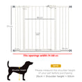 Load image into Gallery viewer, Dog Gate Stair Gate Pressure Fit Pets Barrier Auto Close for Doorway Hallway, 74-100cm Wide Adjustable, White
