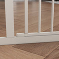 Load image into Gallery viewer, Dog Gate Stair Gate Pressure Fit Pets Barrier Auto Close for Doorway Hallway, 74-100cm Wide Adjustable, White
