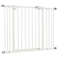 Load image into Gallery viewer, Dog Gate Stair Gate Pressure Fit Pets Barrier Auto Close for Doorway Hallway, 74-100cm Wide Adjustable, White
