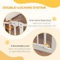 Load image into Gallery viewer, Dog Gate Stair Gate Pressure Fit Pets Barrier Auto Close for Doorway Hallway, 74-100cm Wide Adjustable, White
