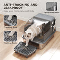 Load image into Gallery viewer, Stainless Steel Cat Litter Box with Flip Lid, XXL Enclosed Litter Box, High Sided, Step, Metal Scoop, 2 Deodorizing Bags, Easy Clean, Anti-Leak, Odor Control, for Multi & Big Cats, 28"x20"x18"
