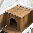 Load image into Gallery viewer, Rabbit Hutch Indoor Wooden Guinea Pig House Hamster Cage with Wheels, 2 Layers Bunny Cage with Openable Roof, 91.5 x 53.3 x 73 cm, Brown
