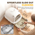 Load image into Gallery viewer, Stainless Steel Cat Litter Box, Large Hooded Kitty Litter Box with Removable Lid, Scoop & Carbon Filters for Medium Cats, Easy to Clean, No Leakage, No Odors, Gray

