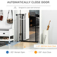 Load image into Gallery viewer, 41"H Dog Gate with Cat Door, Pet Gate with Small Door, Easy Open Indoor Dog Gates for Doorways, House, Stair, 29"-32" Long, Black
