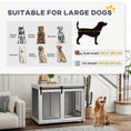 Load image into Gallery viewer, Dog Crate Furniture, 39" Dog Kennel End Table with Sliding Barn Door, Furniture Style Dog Cage for Large Dogs, White
