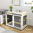 Load image into Gallery viewer, Dog Crate Furniture, 39" Dog Kennel End Table with Sliding Barn Door, Furniture Style Dog Cage for Large Dogs, White
