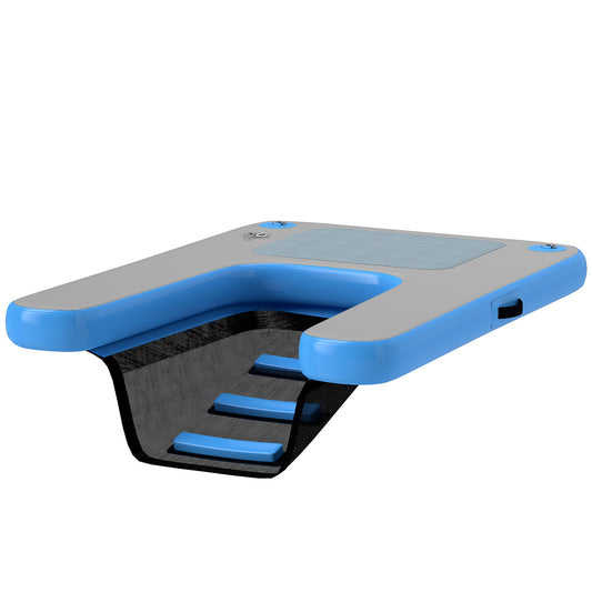 Dog Water Ramp Floating Water Ladder Step for Swimming Pets Up to 198 lbs, Non-Slip Dog Boat Ramp for Pool, Lake, Boat, Dock