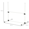 Load image into Gallery viewer, Dog Agility Equipment Training Height Adjustable Jumps Hurdle 4 Pieces with Carrying Bag for Outdoor, White
