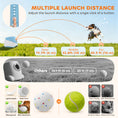 Load image into Gallery viewer, Automatic Dog Ball Launcher with 5 2.3" ETPU Balls, Dog Ball Thrower with 3 Distance Settings (20/33/46 ft), Indoor Outdoor Interactive Toy for Small Medium Breeds, Blue
