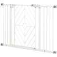 Load image into Gallery viewer, Pressure Fit Safety Gate for Doorways and Staircases, Dog Gate with Auto Closing Door, Pet Barrier for Hallways with Double Locking, Openings 74-100cm - White

