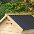 Load image into Gallery viewer, Wooden Duck House, Raised Chicken Coop with Double Doors, Poultry Coop with Openable Roof, Ventilation Holes, Removable Base, Natural Wood Finish
