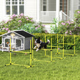 Load image into Gallery viewer, 39"L Dog Agility Training Equipment for Large Medium Small Dog, 6 PCS Adjustable Height Hurdles for Agility Training, Obstacle Course Starter Kit, 6KG Net Wight, Yellow
