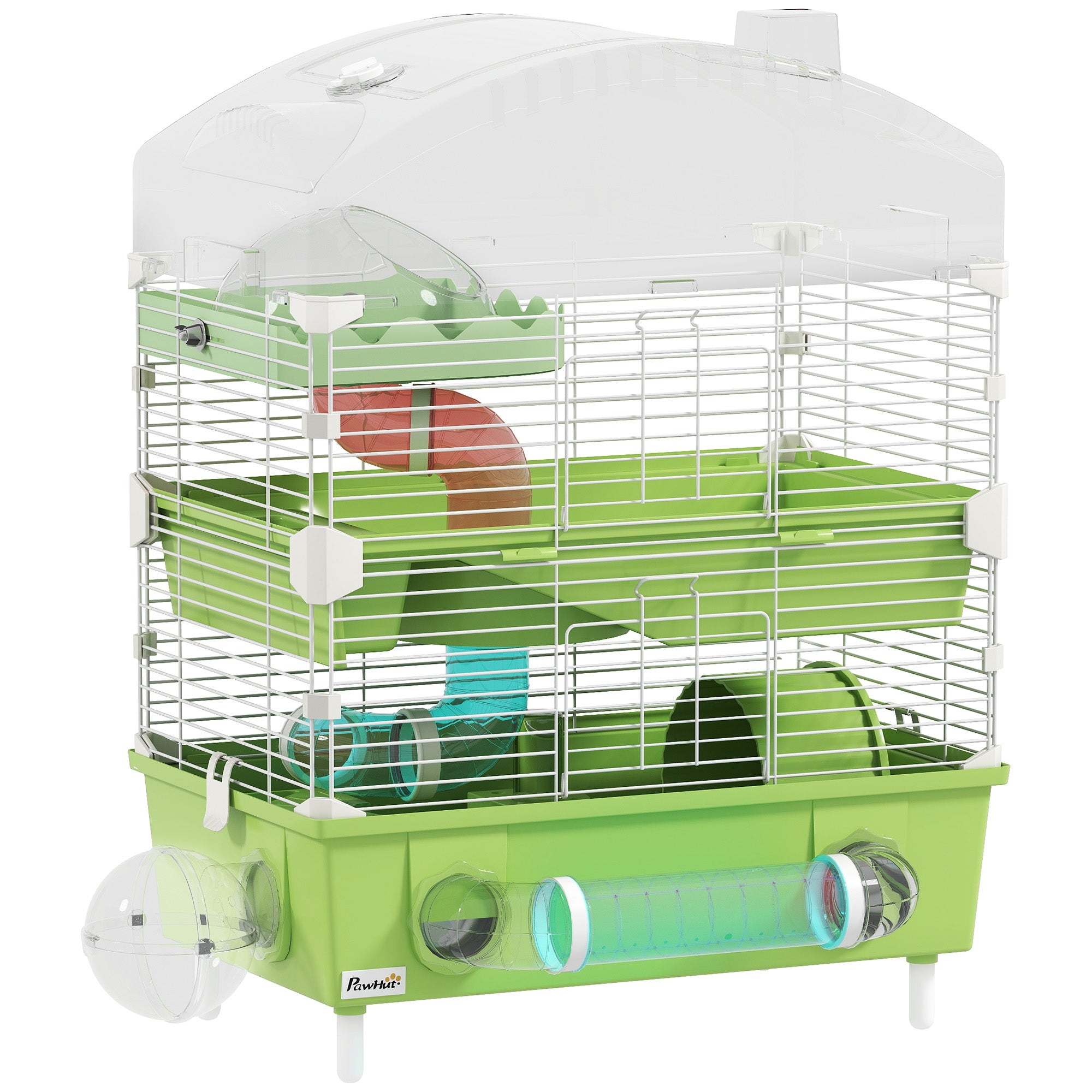 Pet Wild Hamster Habitat Pawhut 3-Tier Hamster Cage, Hamster