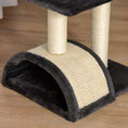 Load image into Gallery viewer, Cat Tree Tower for Indoor Cats, 28 Inches Climbing Activity Center w/ Sisal Scratching Post, Pad, Arc Perch, Hanging Ball, Toy, Grey and Cream White
