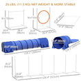 Load image into Gallery viewer, 7Pcs Dog Agility Training Equipment 11.5KG Net Weight, Obstacle Starter Kit with 2 Tunnels, Adjustable Jump Ring, 2 Jumpers, Weave Poles, Pause Box, Carrying Bag, Whistle
