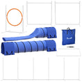 Load image into Gallery viewer, 7Pcs Dog Agility Training Equipment 11.5KG Net Weight, Obstacle Starter Kit with 2 Tunnels, Adjustable Jump Ring, 2 Jumpers, Weave Poles, Pause Box, Carrying Bag, Whistle
