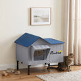 Load image into Gallery viewer, Heated Cat House Weatherproof with Heated Pad for Feral & Stray Cats, Outdoor Cat Shelter with Escape Door, 5 cm Elevated Base, Rainproof Roof
