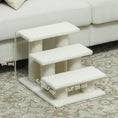 Load image into Gallery viewer, 3-Step Multi-Level Carpeted Cat Scratching Post Pet Stairs, Beige
