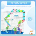 Load image into Gallery viewer, Hamster Cage, Large Small Animal House, 5-Level Guinea Pig Cage Gerbil Haven, Tunnel Tube System, with Water Bottle, Exercise Wheel, Food Dish, Ramps, Blue

