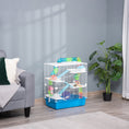 Load image into Gallery viewer, Hamster Cage, Large Small Animal House, 5-Level Guinea Pig Cage Gerbil Haven, Tunnel Tube System, with Water Bottle, Exercise Wheel, Food Dish, Ramps, Blue

