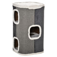 Load image into Gallery viewer, Cat Barrel Scratching Post Cat Tree for Indoor Cats Kitten Climbing Frame Pet Play Tower Soft Plush & Lamb Fleece Grey
