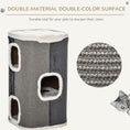 Load image into Gallery viewer, Cat Barrel Scratching Post Cat Tree for Indoor Cats Kitten Climbing Frame Pet Play Tower Soft Plush & Lamb Fleece Grey
