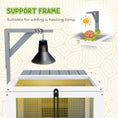 Load image into Gallery viewer, Tortoise House, Wooden Tortoise Enclosure, Tortoise Habitat with Lamp Holder, 2 Pull-Out Trays, Hideaway, Run, for Indoor, Outdoor, Light Grey
