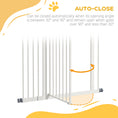 Load image into Gallery viewer, Pressure Fit Dog Stair Gate No Drilling Safety Gate Auto Close for Doorways, Hallways, 74-94cm Adjustable, 94cm Tall, White
