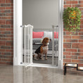 Load image into Gallery viewer, Pressure Fit Dog Stair Gate No Drilling Safety Gate Auto Close for Doorways, Hallways, 74-94cm Adjustable, 94cm Tall, White

