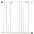 Load image into Gallery viewer, Pressure Fit Dog Stair Gate No Drilling Safety Gate Auto Close for Doorways, Hallways, 74-94cm Adjustable, 94cm Tall, White
