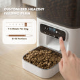 Load image into Gallery viewer, Automatic Cat Feeder w/ Stainless Steel Bowl, 4.5L Cat Food Dispenser with Timer Up to 6 Meals, Voice Recorder, Programmable Auto Pet Feeder with Portion Control, for Multi-Kittens

